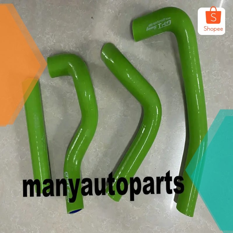 Murah Silicone Coolant Hose for Kawasaki KDX250 KDX 250 1991-1995 1992 1993 1994 GREEN Elegan