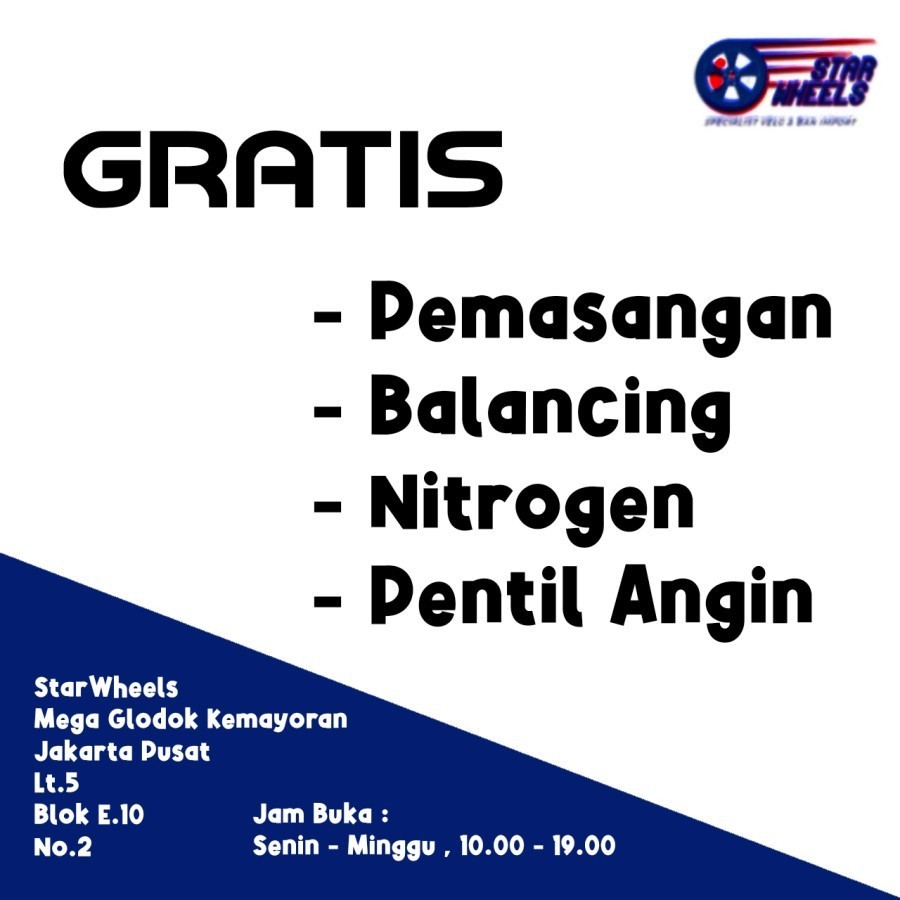 Velg Mobil Milano 3741 R17 x 7.5 Pcd 4x100 .. 4x114.3 Et 40