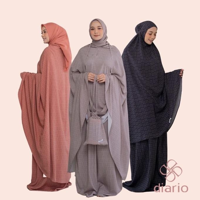 Mukena Dewasa Rayon Lunara 2 In 1 Diario