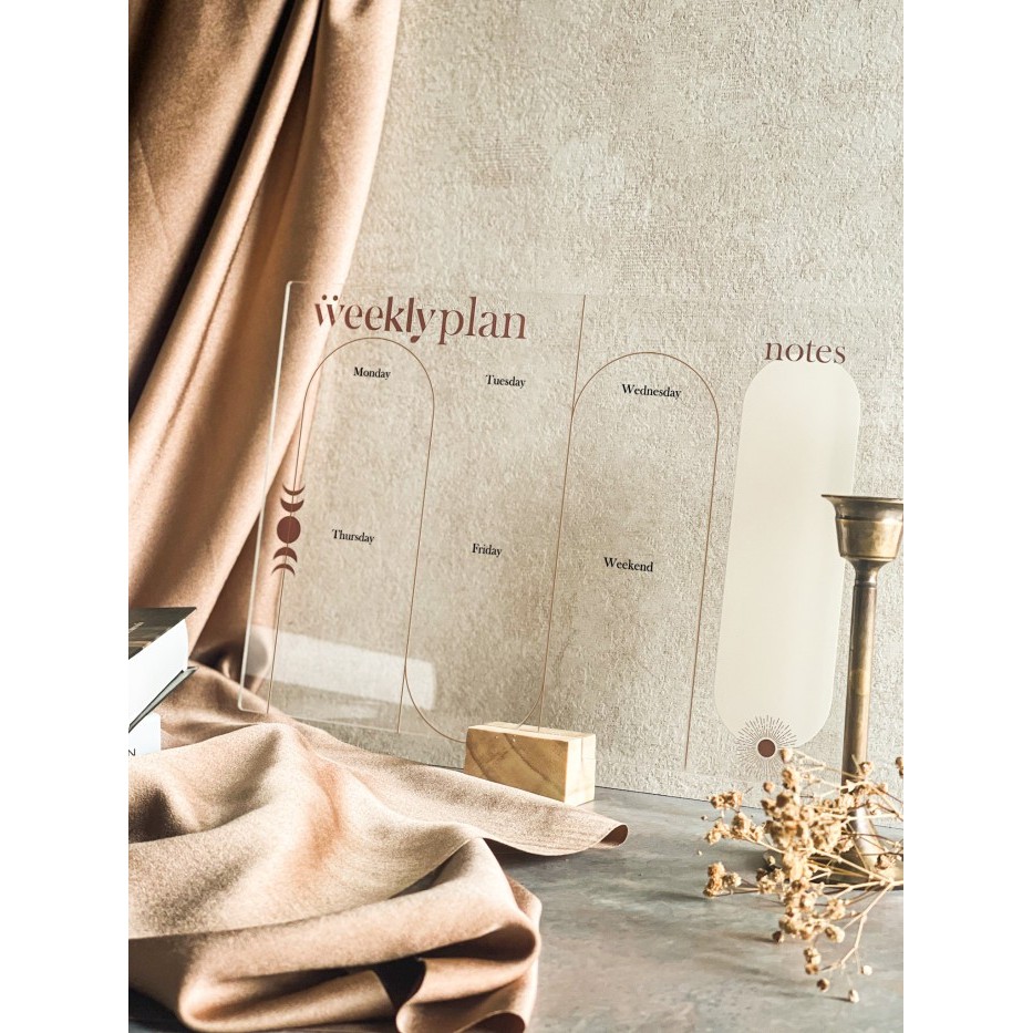 

Ready ACRYLIC PLANNER - WEEKLY PLANNER