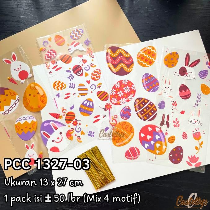 

~~~~~] Plastik Cookies Permen Paskah PCC 1327-03 Souvenir Telur Kue Easter