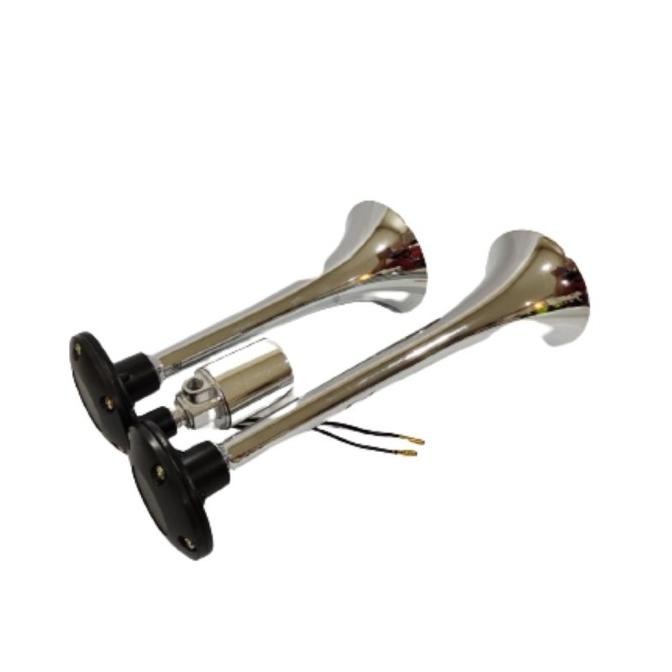 Klakson angin 2 terompet telolet Universal 12-24 Volt Terlaris