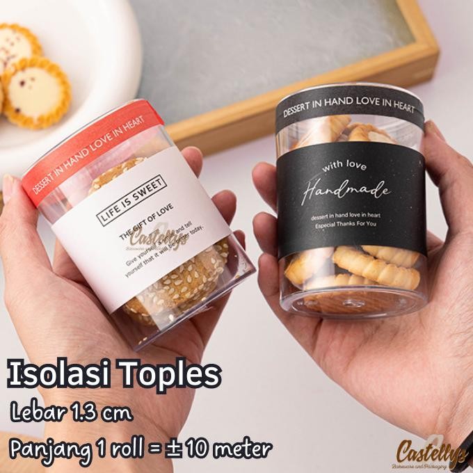 :>:>:>:>] Isolasi Selotip Tape ISS Toples Kue Kering Nastar Hampers Cookies