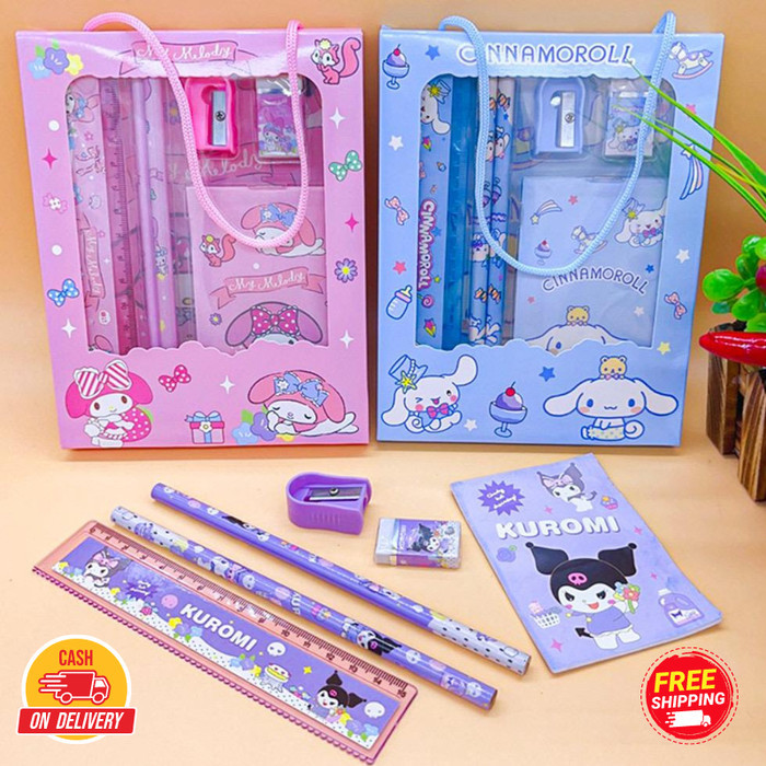 

SET ALAT TULIS 7 IN 1 MOTIF KUROMI ATK / ALAT TULIS LENGKAP ANAK SOUVENIR