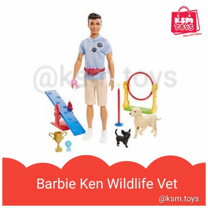 

BARBIE KEN WILDLIFE VET MAINAN BONEKA