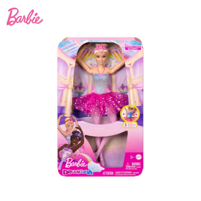 

BARBIE DREAMTOPIA TWINKLE LIGHTS BALLERINA DOLL - MAINAN BONEKA ANAK