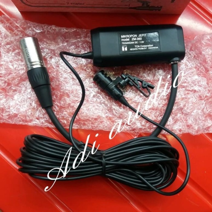 MIC CLIP ON JEPIT TOA JACK XLR MALE