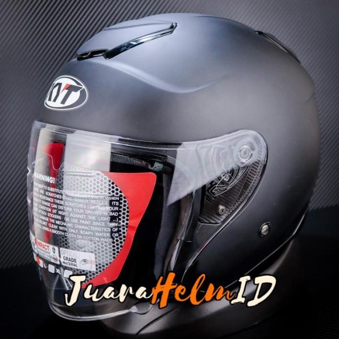 Kyt Helm Kyoto Solid / Black Doff / Kyoto Original