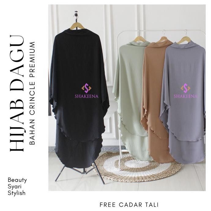 Long Hijab Dagu malaysia terbaru- Khimar dagu jumbo syari NHS