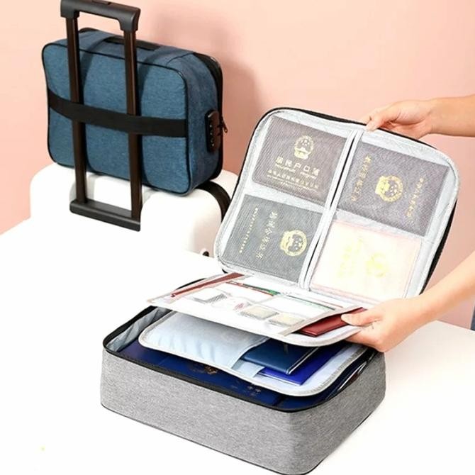 

Tas Tempat Penyimpanan File Dokumen Travel Bag Storage Security Lock