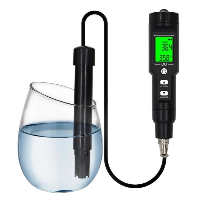 Alat Ukur Kadar Oksigen Terlarut Air Dissolved Oxygen Tester Meter DO Mengukur Kandungan dalam Larut