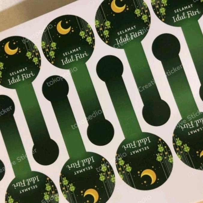 

Mubarak| Sticker Lebaran label seal segel toples dus hari raya idul fitri - 5cm