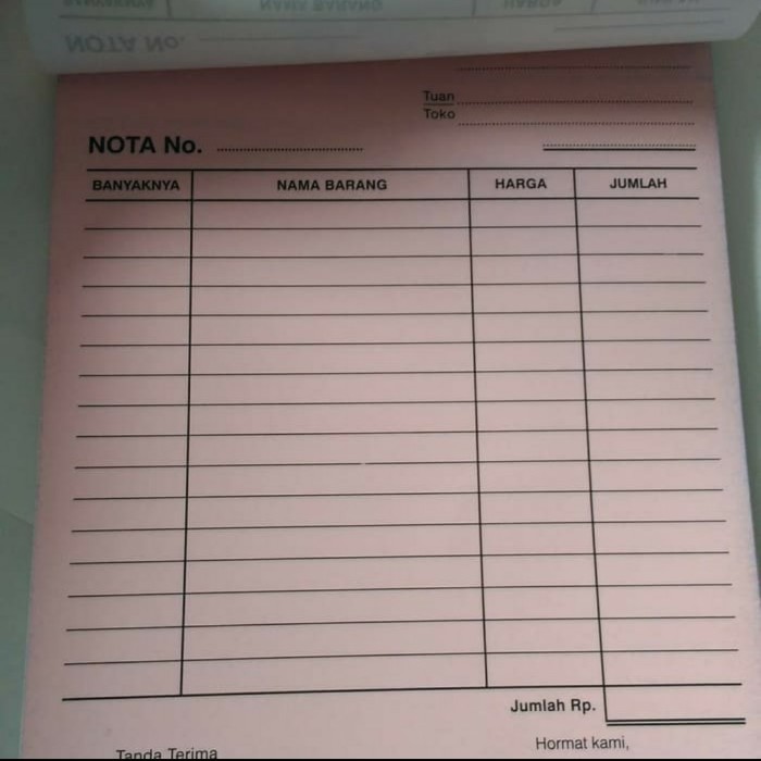 

BUKU NOTA KONTAN NCR BESAR PAPERLINE RANGKAP 2 (2 PLY)