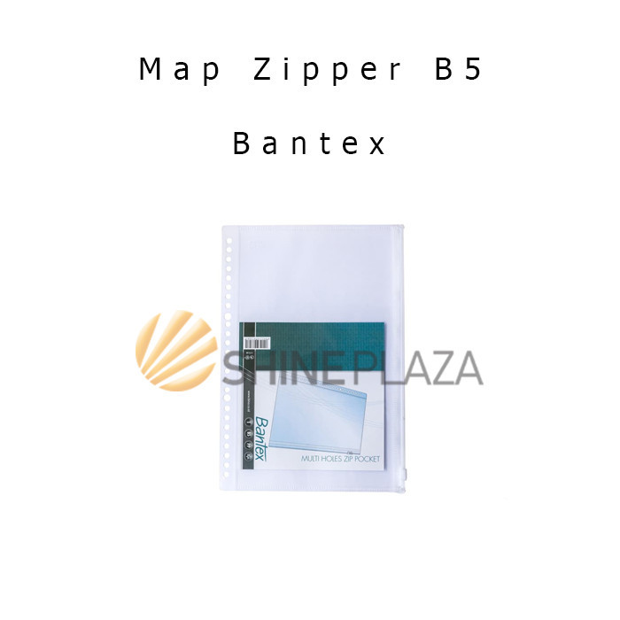 

BANTEX ZIPPER POCKET MULTI HOLES MAP ZIPPER B5 8073-08