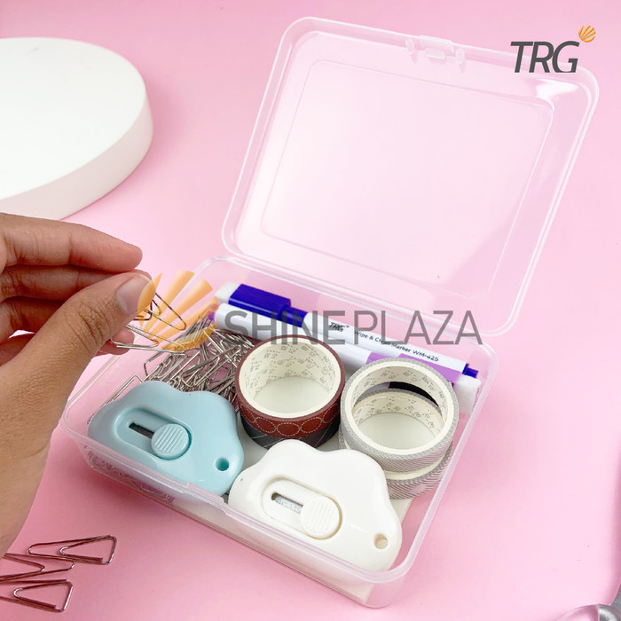 

TRG PLASTIC STORAGE BOX PP 12.5 X 10.1 SB-40 - TEMPAT PENYIMPANAN KOTAK PLASTIK KECIL SERBAGUNA 12,5