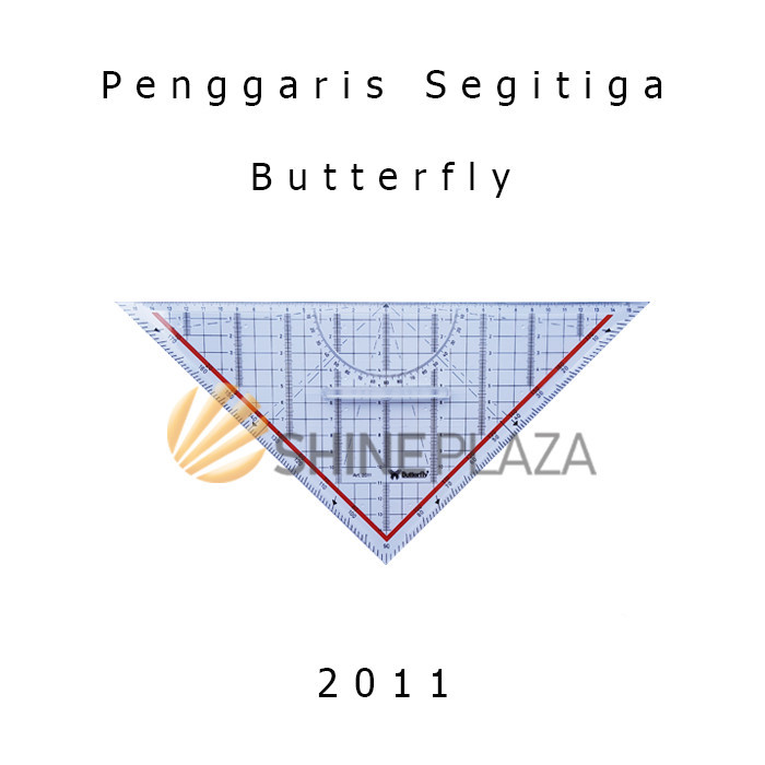 

PENGGARIS SEGITIGA PEGANGAN BUTTERFLY 2011 32CM