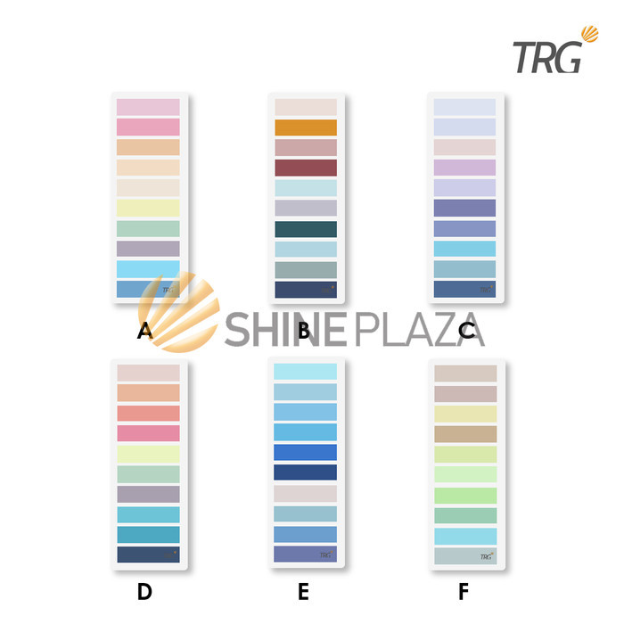 

TRG INDEX & MARK NOTE 10 COLORS SN-150 - MEMO TEMPEL STICKY NOTES WARNA BAHAN PLASTIK TRG