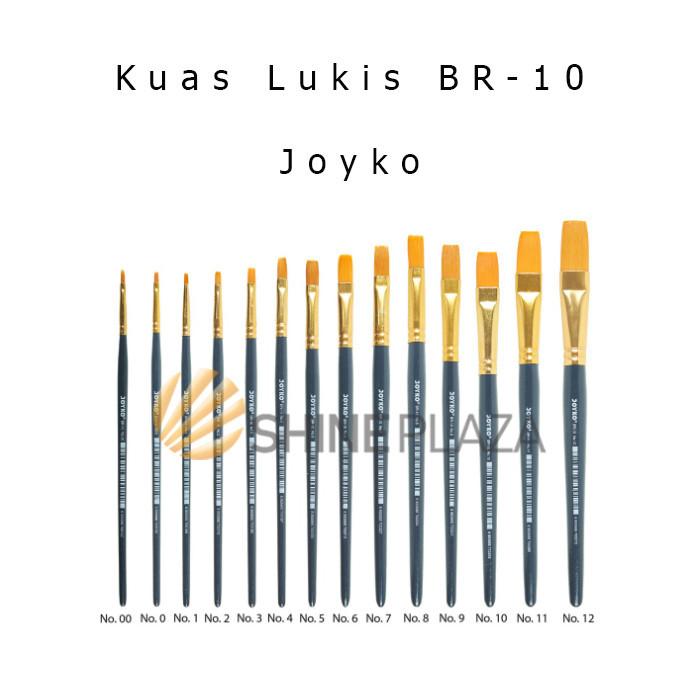 

BRUSH FLAT KUAS CAT AIR CAT MINYAK LUKIS ACRYLIC JOYKO BR-10 NO.00-12