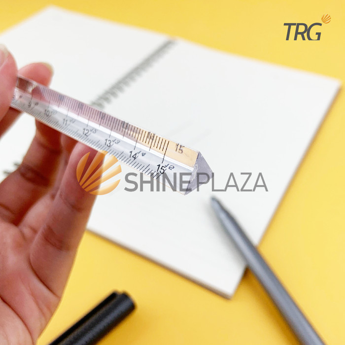 

TRG TRIANGLE PLASTIC RULER 15CM RLT-15 - PENGGARIS PLASTIK SEGITIGA 15 CM TRG