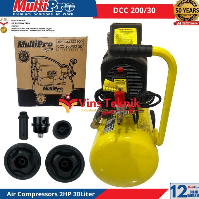 Mesin Kompresor Angin listrik DCC200-30HS Multipro DCC 200-30 HS 2HP