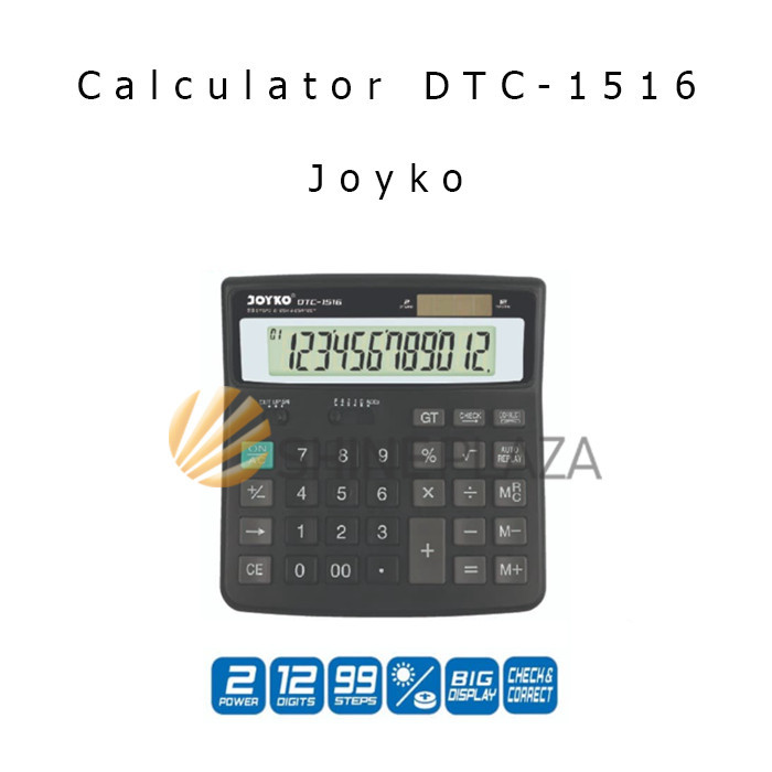 

CALCULATOR PASAR JOYKO DTC-1516 - KALKULATOR 12 DIGITS CHECK CORRECT