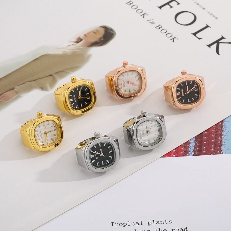 Jam Cincin Wanita Pria Arloji Quartz