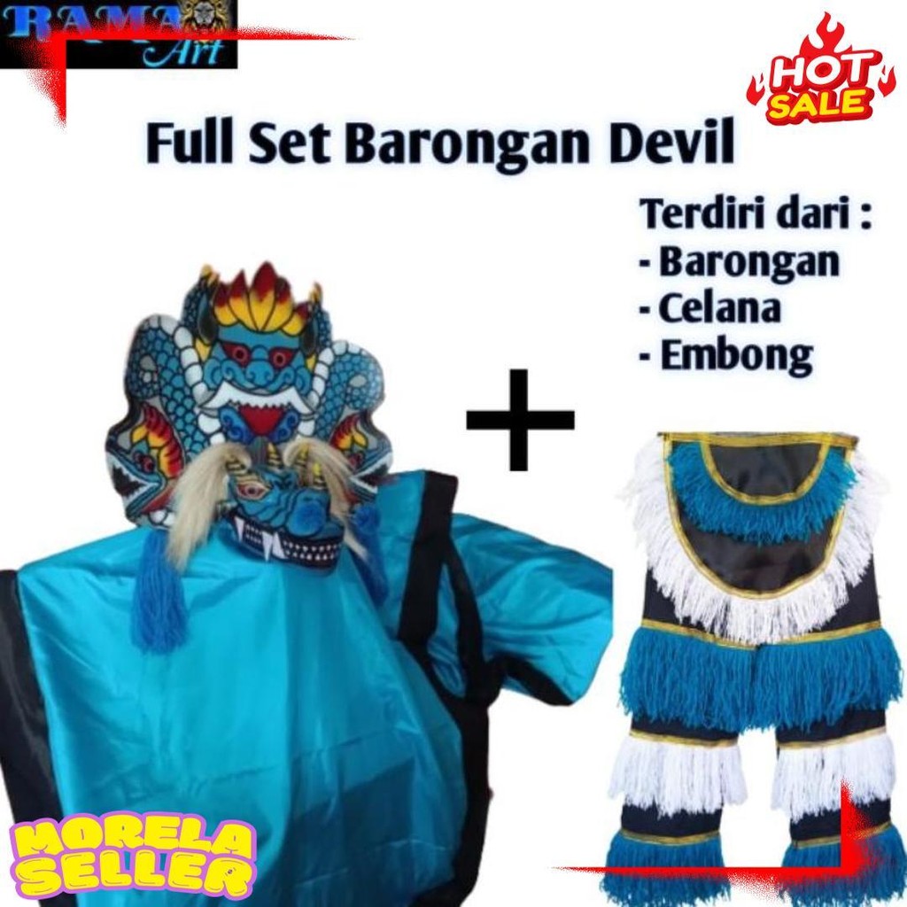 Barongan Devil Full Set Diskon