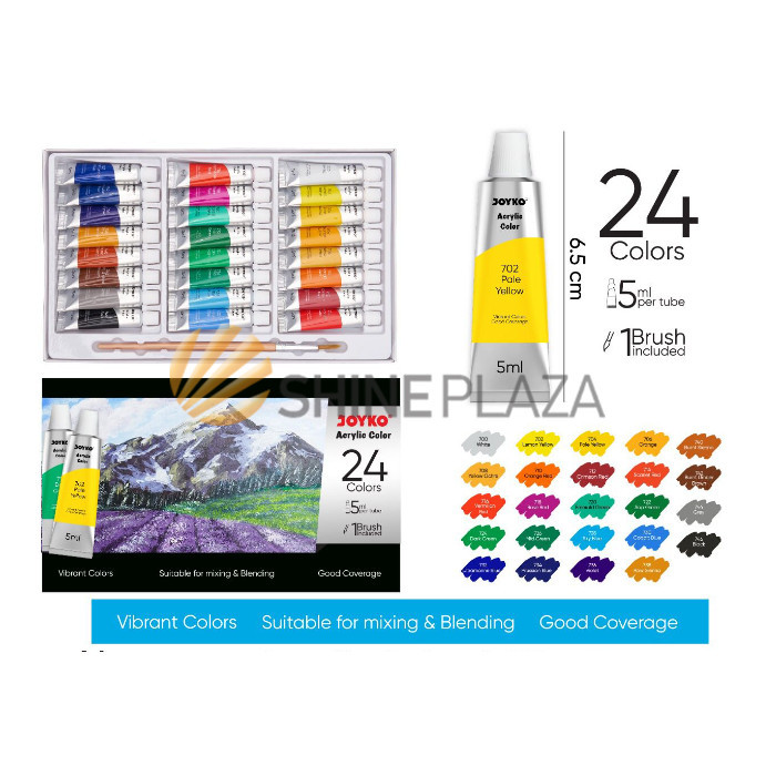 CAT ACRYLIC JOYKO 24 WARNA ACC-5-24 - CAT AKRILIK JOYKO 24 COLOR