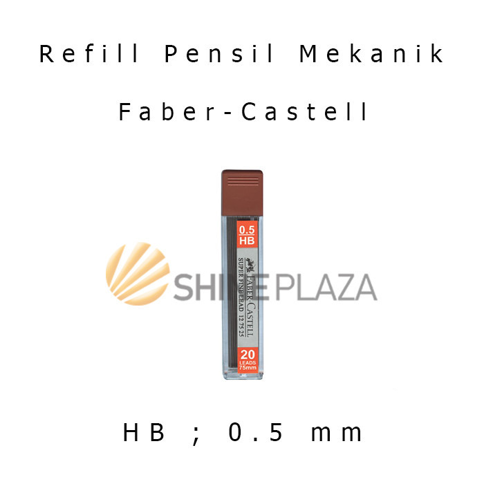 

REFILL ISI PENSIL MEKANIK FABER CASTELL HB 0.5MM - PENCIL LEAD 0,5 MM