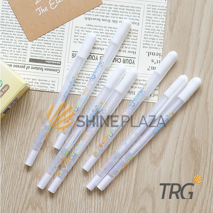 

PULPEN FLOWER WHITE GEL INK PEN 0.8MM - BOLPEN PENA WARNA PUTIH 0,8 MM