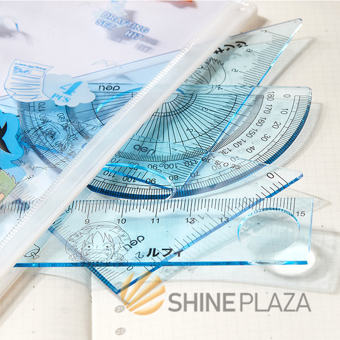 

PENGGARIS PLASTIK 4 IN 1 DELI EH17 - RULER SET MATEMATIKA