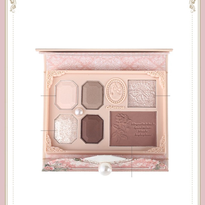 NEW KKV-COLORROSEWestern Antique Six-color makeup tray * CR720