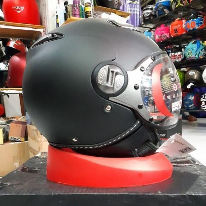 Helm Kyt Elsico Solid Black Doff Original Kyt Original