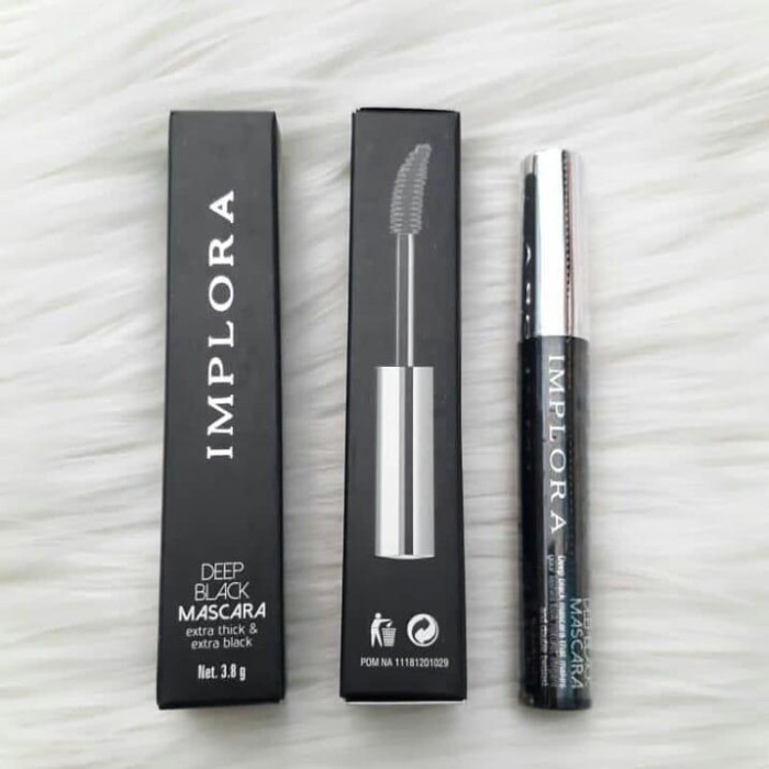 KOMPLIT IMPLORA DEEP BLACK MASCARA BPOM - MASKARA WATERPROOF MAKE UP MATA ORI