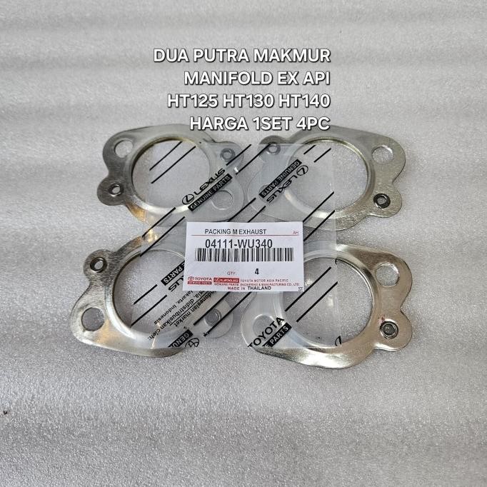 Paking Manifold Ex Api Rino Ht125 Dutro Ht130 Ht140 Hino Dutro Harga 1Set 4Pc 04111-Wu340 Terjamin