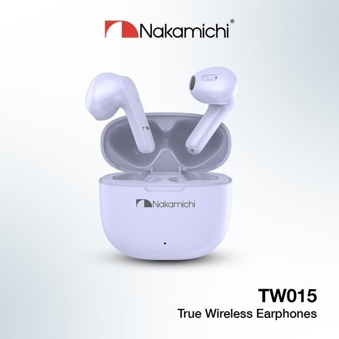 Nakamichi Tw015 True Wireless Earphone Bluetooth Gaming Tws Hd Purple