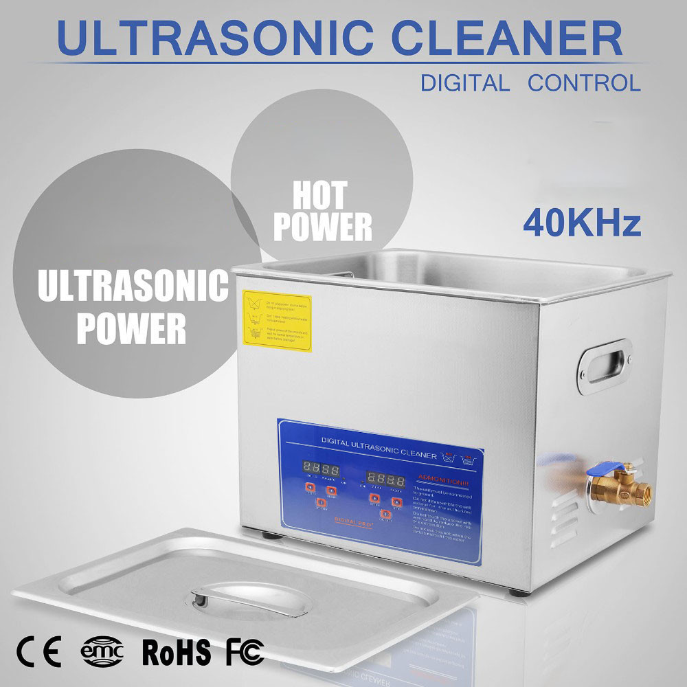 

VEVOR Pembersih Perhiasan Ultrasonic Cleaning Machine 180W 6L - KZ-D6