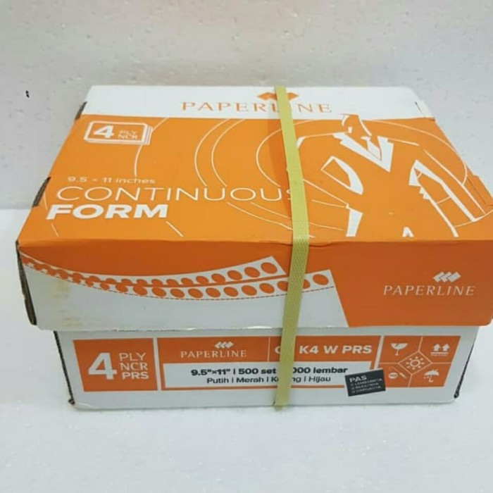 

Ready Continuous form Sidu paperline 9 1/2 x 11 : 2 K4 (4 ply ) PRS / bagi 2