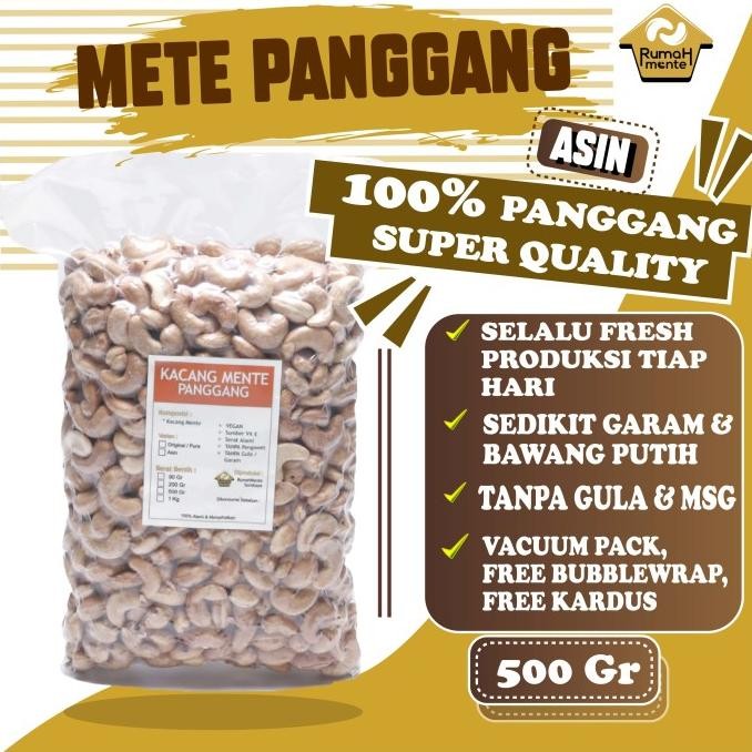 

500Gr Mente Utuh Roasted Oven Rasa Asin Gurih Original Dan Terpercaya