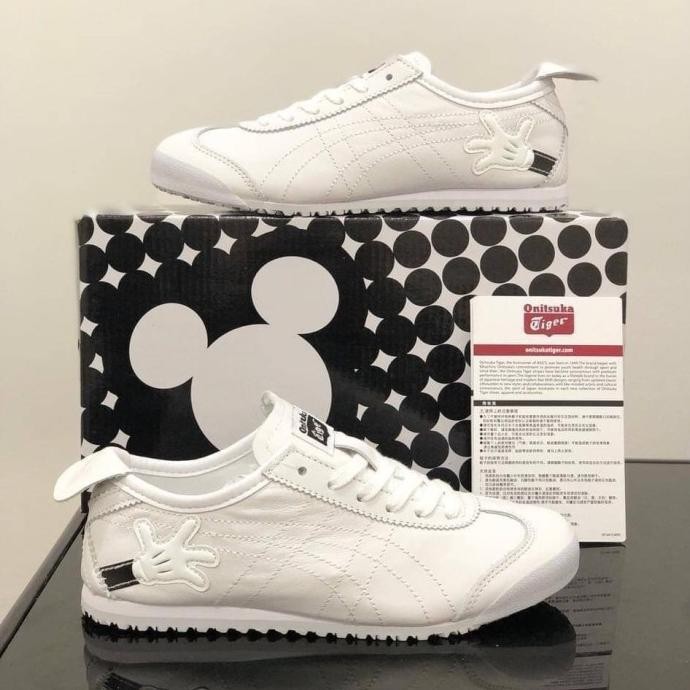 Sepatu Wanita Onitsuka Tlger Mexico 66 Disney White Vietnam Original