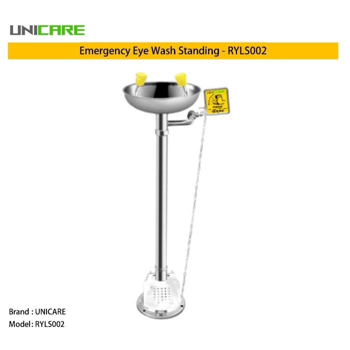UNICARE Emergency Eyewash Vertical Standing Station / Unicare RYLS002