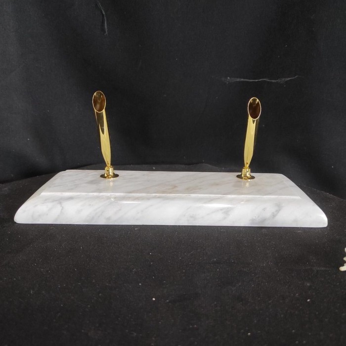 

PROMO! MARBLE PENA HOLDER TEMPAT PULPEN BOLLPOINT Persegi panjang MEJA KANTOR