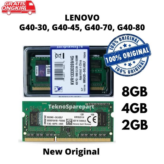 Ram 8GB 4GB 2GB Laptop Lenovo G40 G40-45 30 70 80 New Original