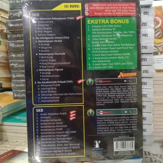

Terlaris Buku Baru Orginal Master Sukses Cpns 2024/2025 Sistim Cat Ready Stok