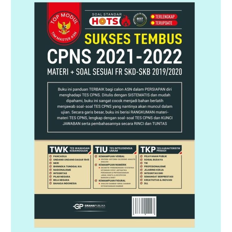 

Terlaris Buku Cpns 2021 - 2022 : Sukses Tembus Cpns 2021-2022 - Tim Master Asn Ready Stok