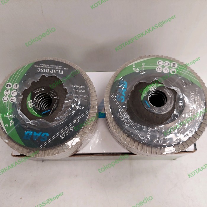 FlapDisc 4'100mm Grit A60-80-100-120-150-180-240-400@20/SAB Flap Disc