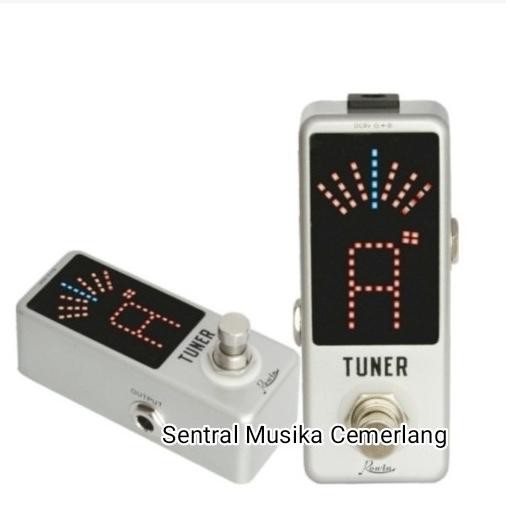 Pedal Efek Tuner Gitar dan Bass Rowin Tuner LT-910 Chromatic Tuner