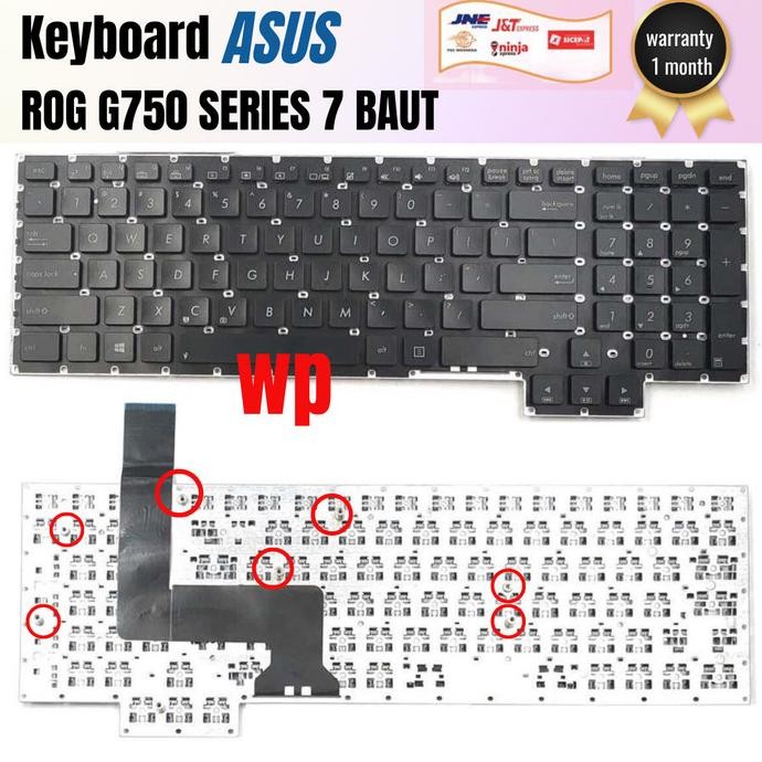 Keyboard Laptop Asus ROG G750 G750J G750JH G750JM G750JS Series
