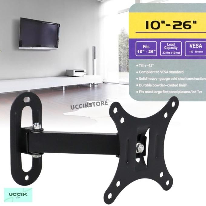 Bracket TV Monitor Dinding Layar Televisi Telescopic Gantung