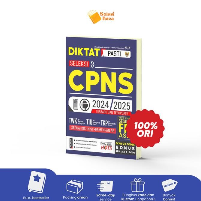 

Terlaris Buku Diktat Pasti Seleksi Cpns 2024-2025 | Cklik Media Ready Stok